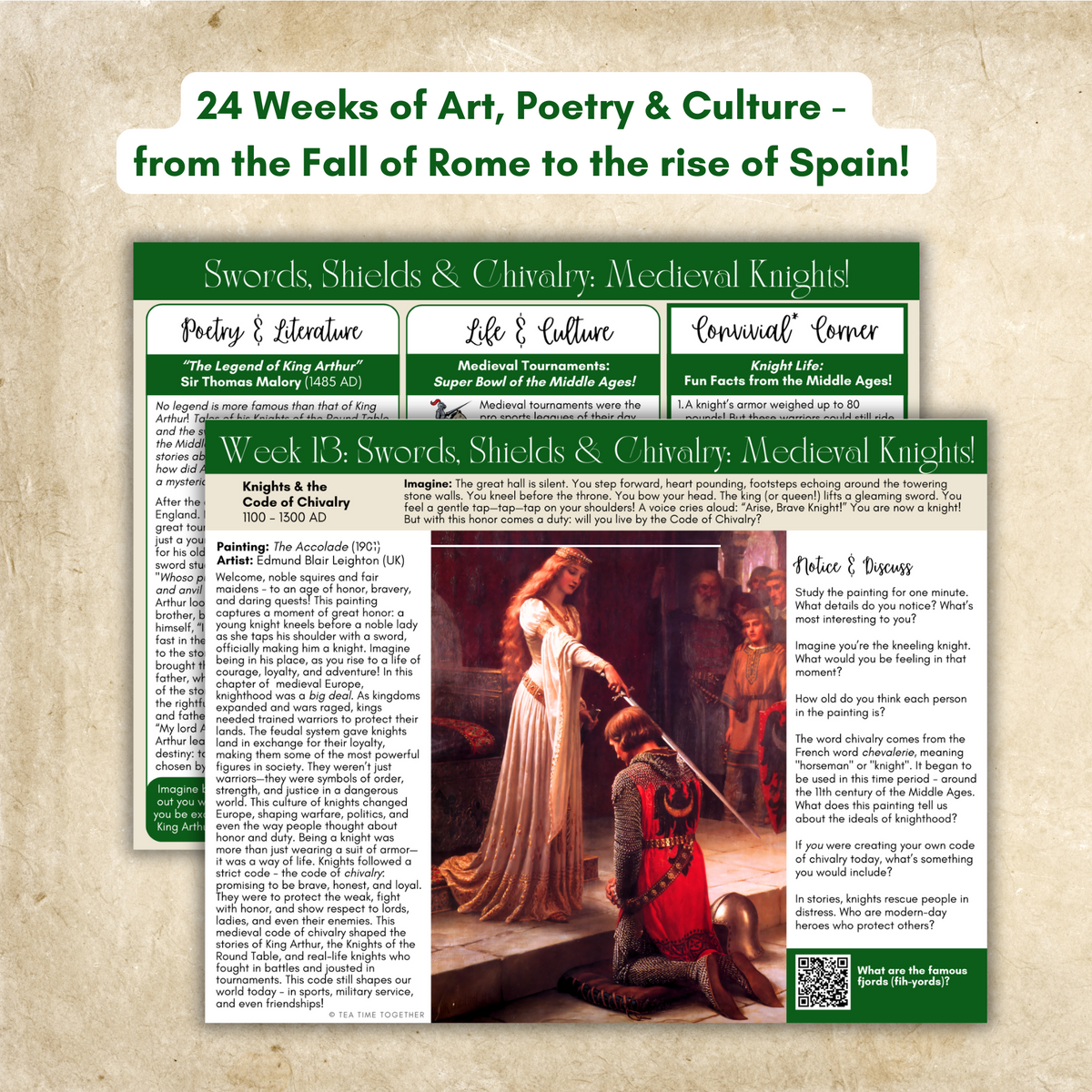 SMALL CO-OP/Group Bundle: Middle Ages History Full Set -24 Weeks (for 5 or fewer families)