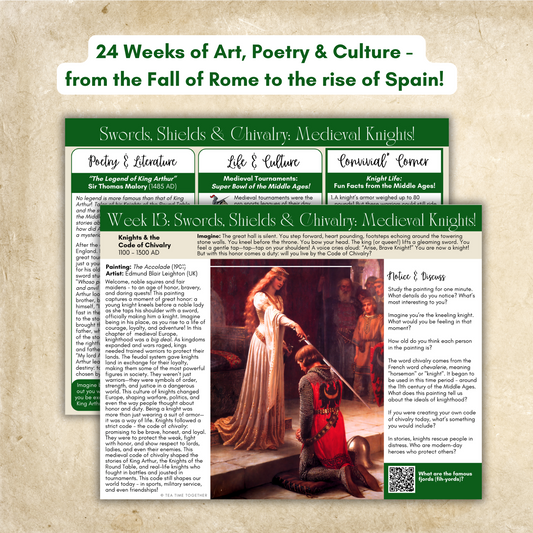 CO-OP/Group Bundle: Middle Ages History Full Set -24 Weeks (for 6+ families)