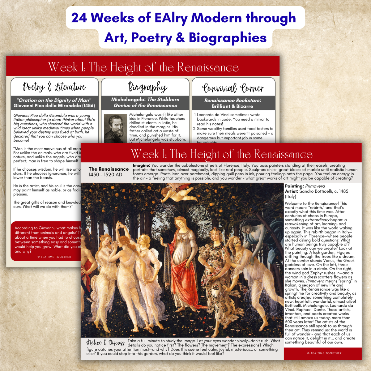 Early Modern History Tea Time™: From Renaissance to Revolution!