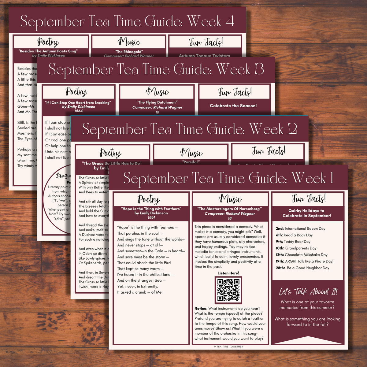 September Tea Time