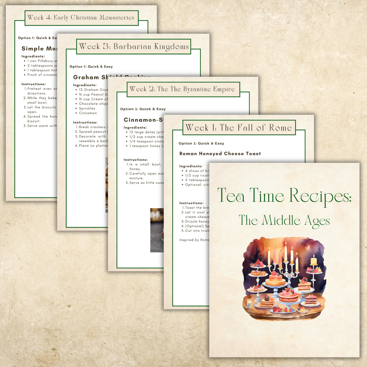 SMALL CO-OP/Group Bundle: Middle Ages History Full Set -24 Weeks (for 5 or fewer families)