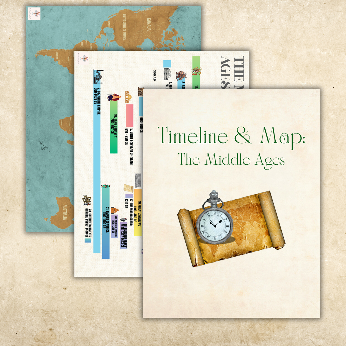 CO-OP/Group Bundle: Middle Ages History Full Set -24 Weeks (for 6+ families)