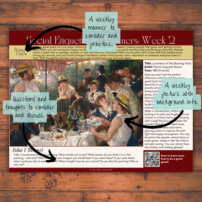 Etiquette & Manners Tea Time Guide