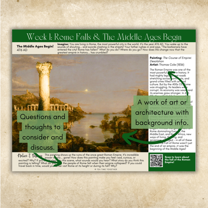 CO-OP/Group Bundle: Middle Ages History Full Set -24 Weeks (for 6+ families)